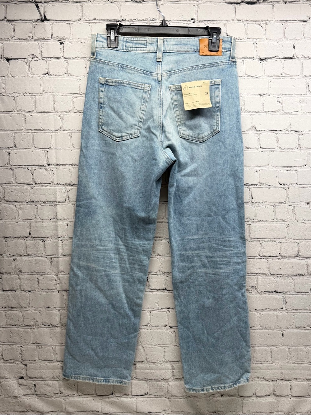 Ag Adriano Alexxis crop Goldschmied Light Blue Relaxed women’s Jeans Sz 29 NWT - Picture 2 of 10